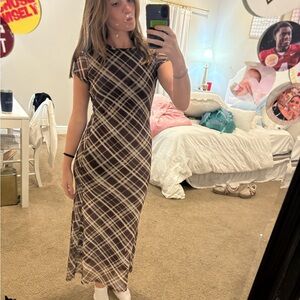 Plaid Maxi Dress